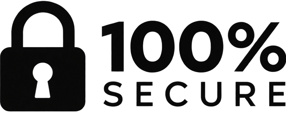 100% secure_black